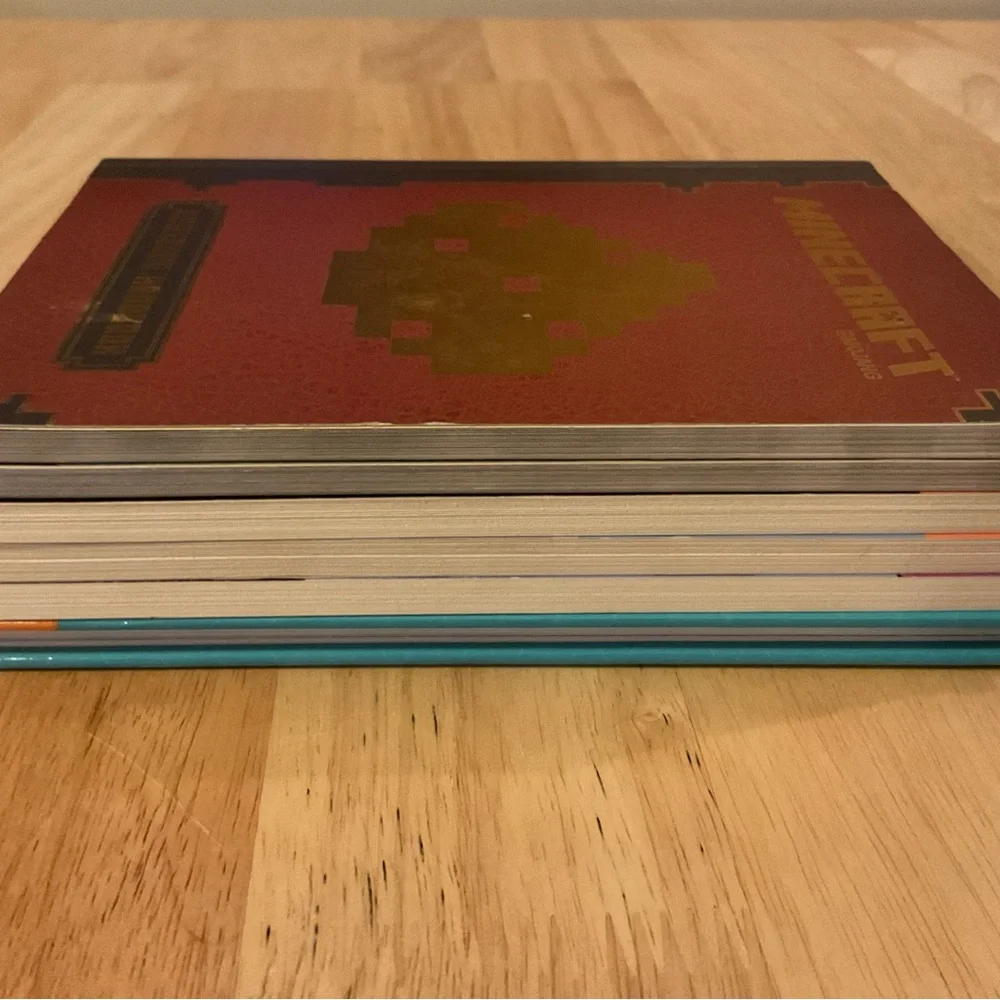 Minecraft Video Game Book Collection Lot of 6